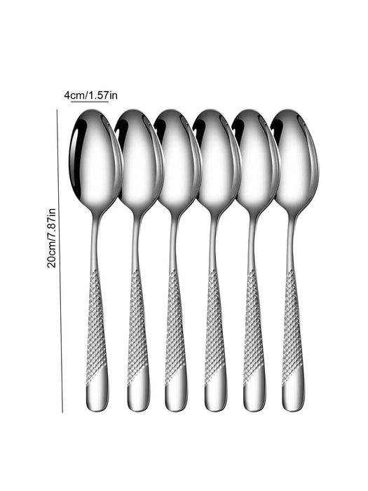 6/ 24 / 30 Piece High End Stainless Steel Star Diamond Cutlery Set