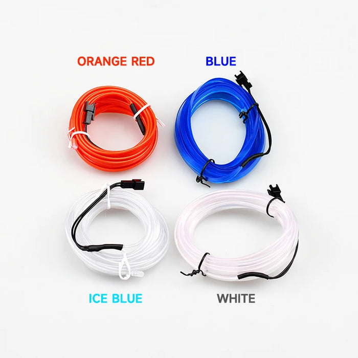 Usb 5V El Neon Cold Light Strip For Car Interior Decoration