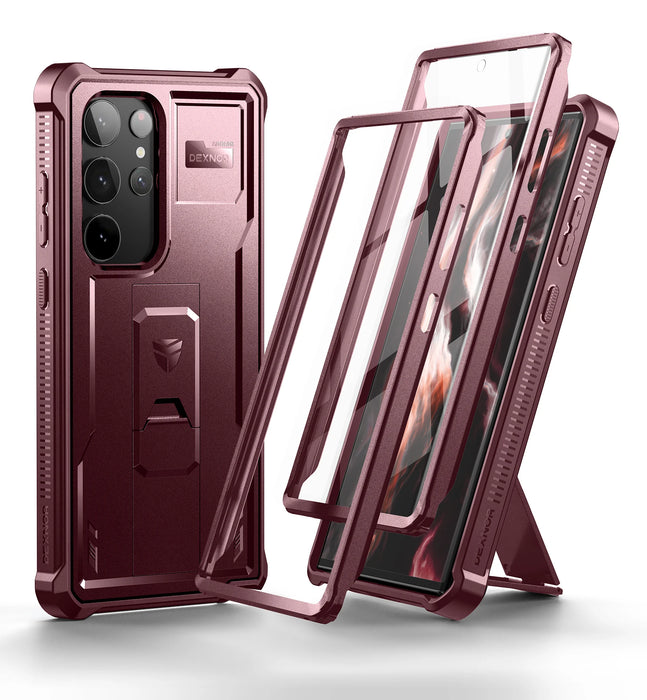 For Samsung Galaxy S23 Ultra Full Body Heavy Duty Military Grade Protection Case With Built-In Screen Protector And Kickstand