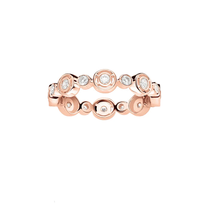 925 Sterling Silver Romantic Gift Rose Gold Ring For Women Real Fine Jewelry