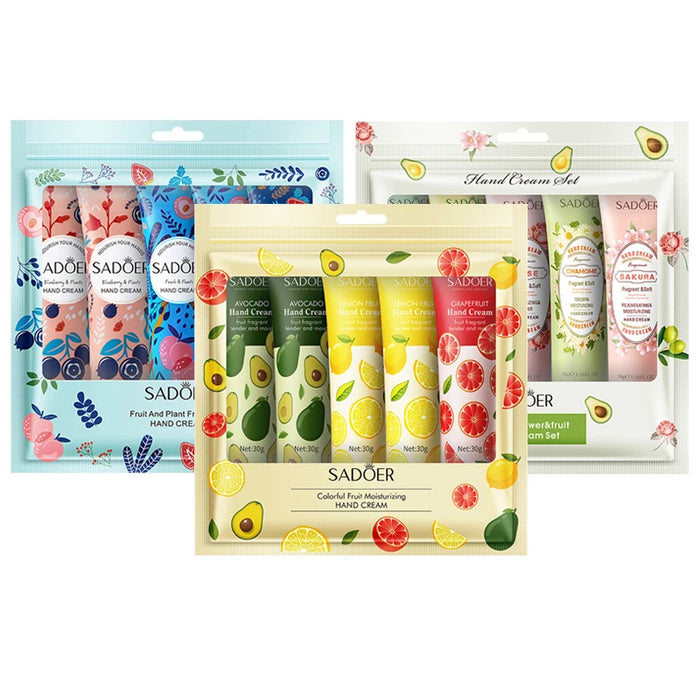 15 Piece Avocado Sakura Hand Cream Set Moisturizing & Repairing