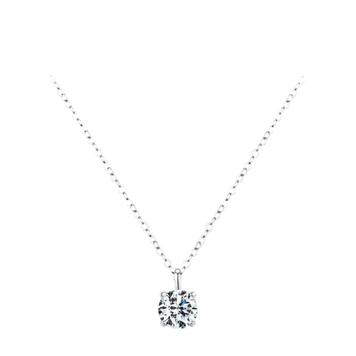 925 Sterling Silver Dazzling 1Ct Moissanite Necklaced Colour Vvs1 Lab Diamond Wedding Jewelry