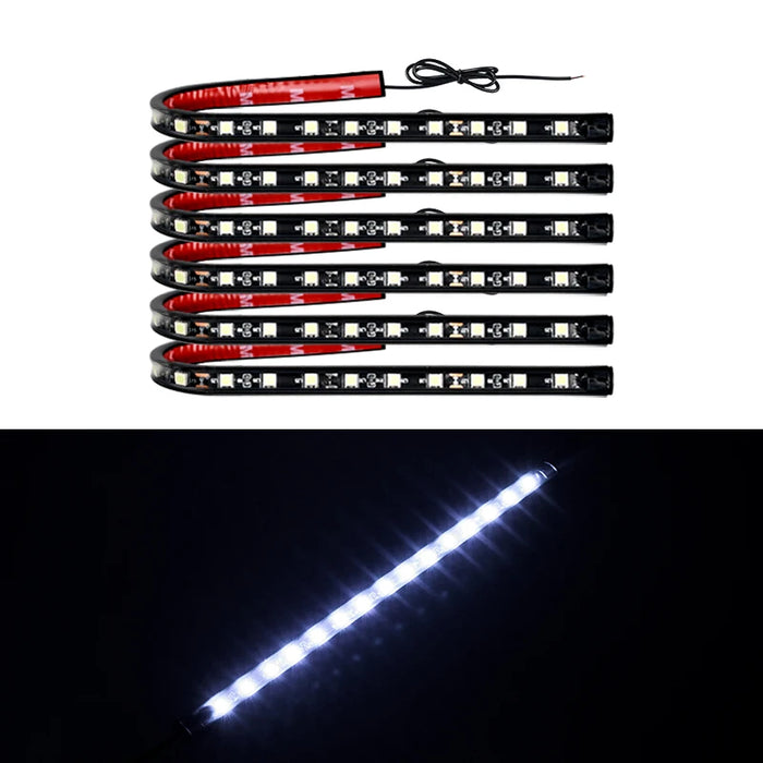6Pcs Led Underbody Light For Car 12V Flexible Auto Decorative Atmosphere Lamp Drl