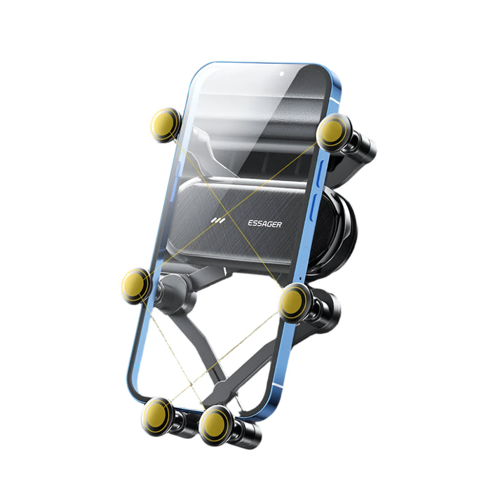 Six Points Gravity Car Phone Holder Air Vent Clip Gps Mount Stand For Iphone 14 Samsung Xiaomi Smartphone Holder Support