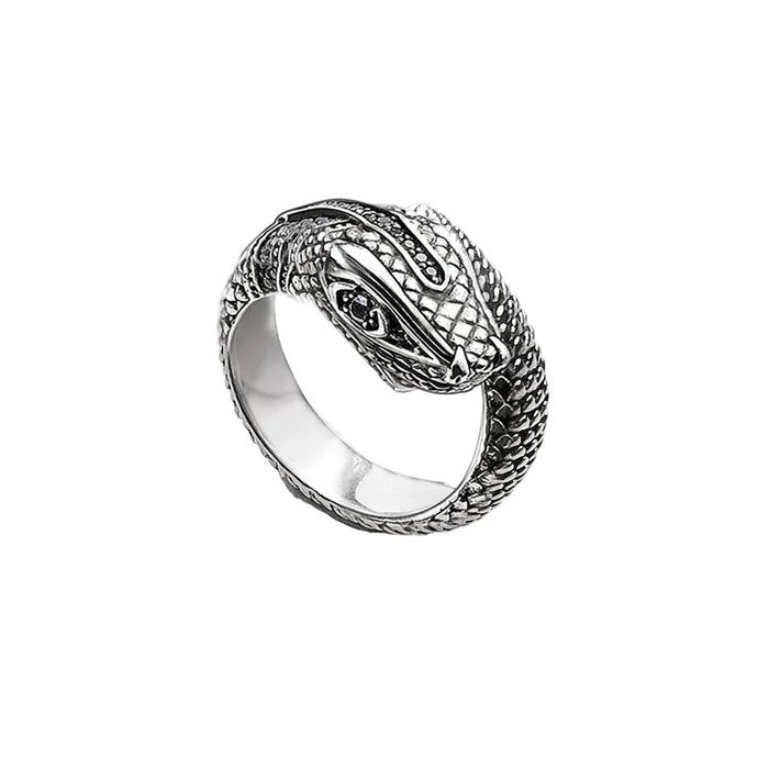 925 Sterling Silver Snake Ring Europe Style Glam Fashion For Women