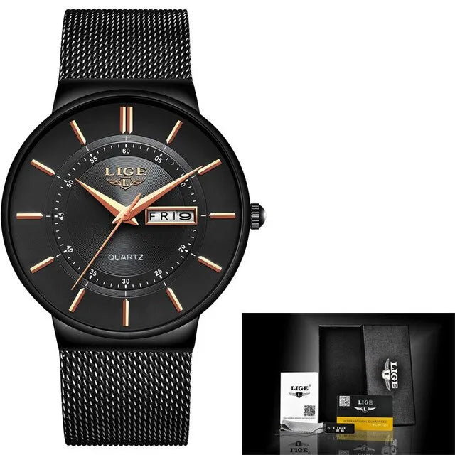 Ultra Thin Waterproof Mens Quartz Watch
