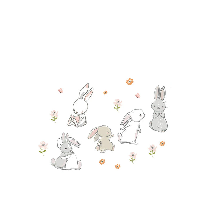 Adorable Rabbit Wall Stickers For Kids Room Decor