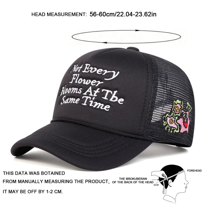 Embroidered Unisex Baseball Cap Adjustable Sun Hat