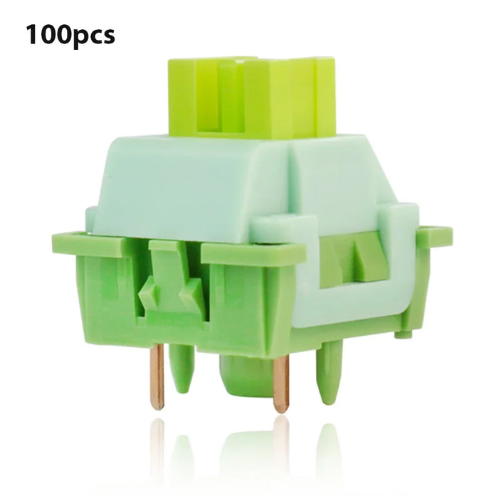 Silent Lime V2 / V3 Mechanical Keyboard Switch Linear / Tactile 5 Pin Hot Swap Diy
