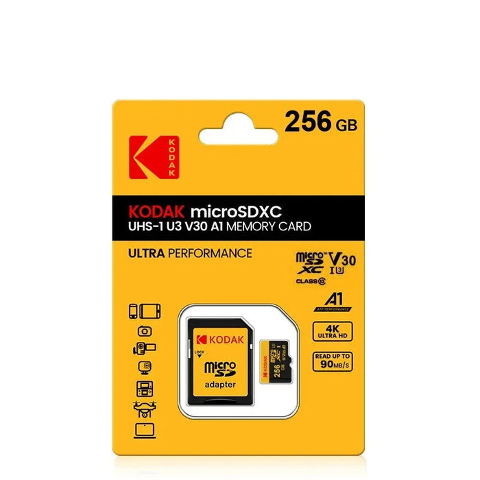 Kodak 512gb Micro Sd Card Class10 U3 90mb/s 4k Hd 32gb To 128gb USB Reader Compatible