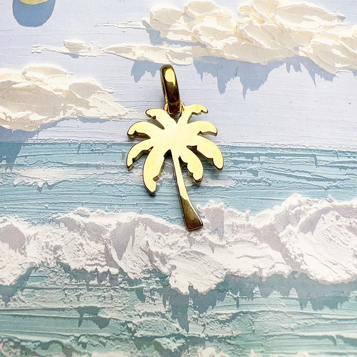925 Sterling Silver Coconut Tree Pendant Fashion Jewelry For Men & Women