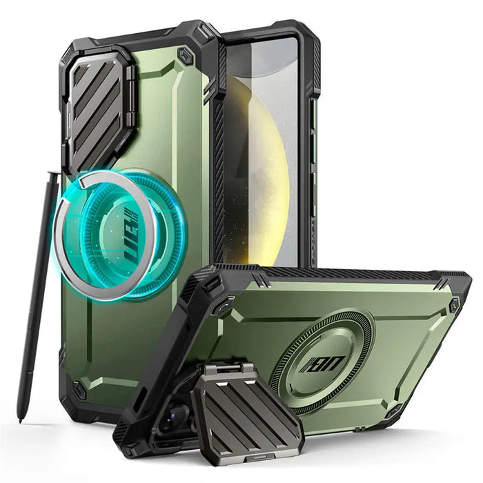 For Samsung Galaxy S25 Ub Mag Xt Heavy Duty Magnetic Case With Ultra Camera Cover Kickstand