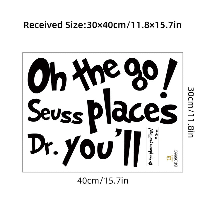 Charming English Wall Stickers For Kids Room Decor