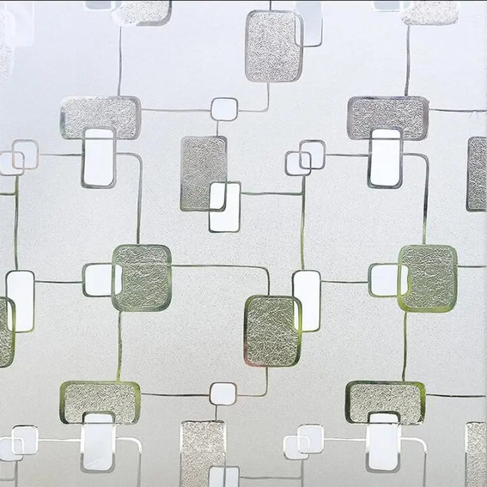 Electrostatic Square Knot Window Film - No Glue Frosted Insulating Blackout