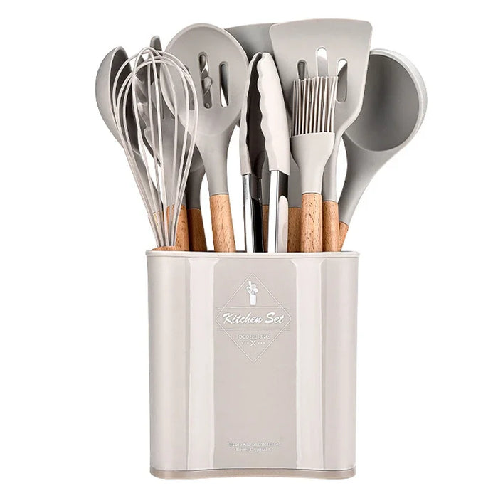 13 Piece Non Stick Silicone Kitchen Utensil Set