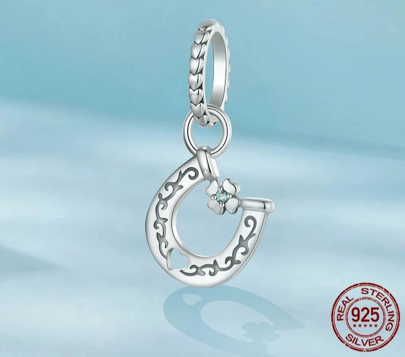 925 Sterling Silver Horseshoe Charm Pendant