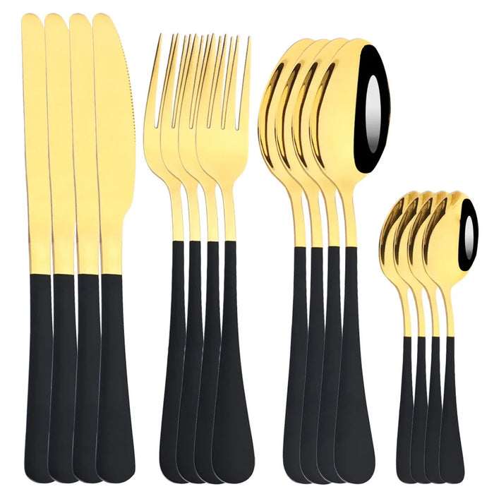 16 Piece Stainless Steel Cutlery Set For Western Dining