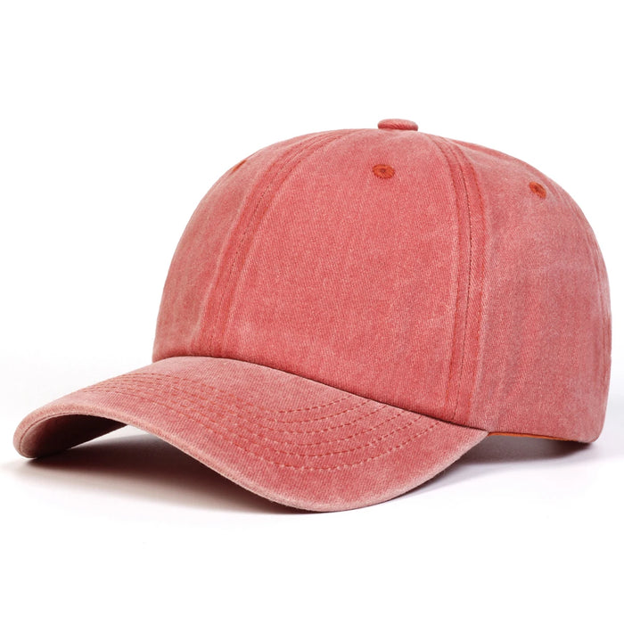 Adjustable Light Wash Baseball Cap For Outdoor Sun Protection