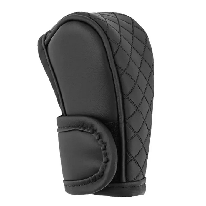 Soft Pu Leather Car Shift Handle Cover Non-Slip & Wear-Resistant Knob Decor Interior Accessory