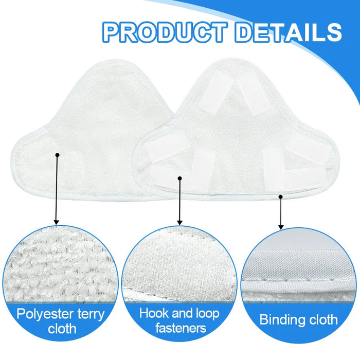 4 Pieces For H2O X5 Model Steam Mop Pad Mop Clean Washable Cloth Microfiber Washable Mop Head In Mop Reusable Cloth 25 X 18 Cm
