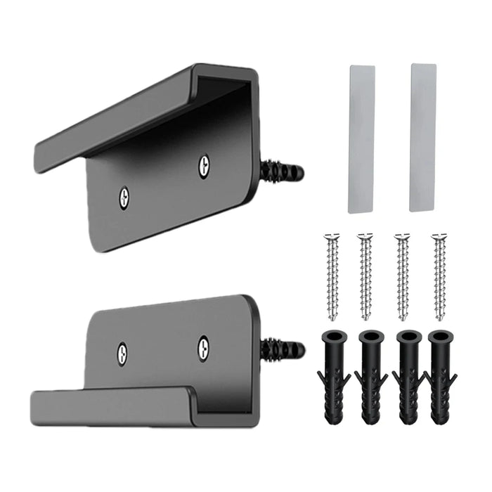 2Pc Universal Wall Mounted Tablet Stand Holder Wall Mount Bracket Fixed By Adhesive Or Screw Stabilizer Tablet Holder For Tablet