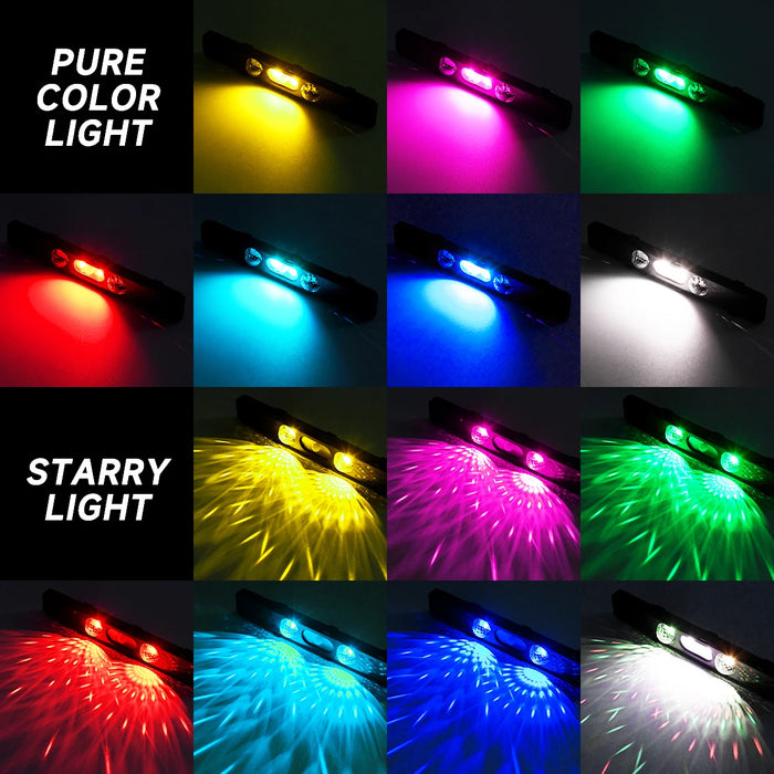 Wireless Rgb Car Interior Starry Light Music Sync Control
