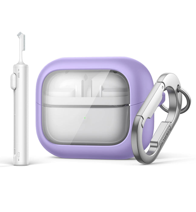 For Samsung Galaxy Buds 3 Pro / Galaxy Buds 3 Magnetic Bumper Rugged Shockproof Protective Case With Anti-Lost Keychain