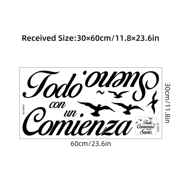 1Pc Inspirational Wall Decals For Home Decor