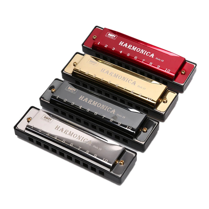 10 Hole Diatonic Harmonica In C With Case