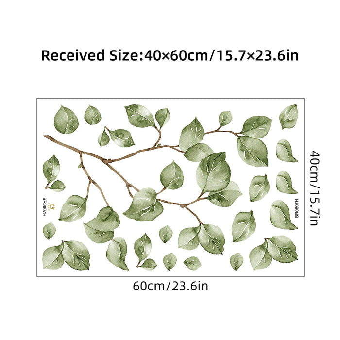 Watercolour Tree Branches Wall Stickers For Home Decor