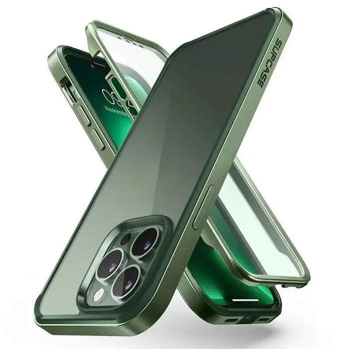 For Iphone 13 Pro Max 6.7 Inch 2021 Release Ub Edge Pro Slim Frame Clear Back Case With Built-In Screen Protector