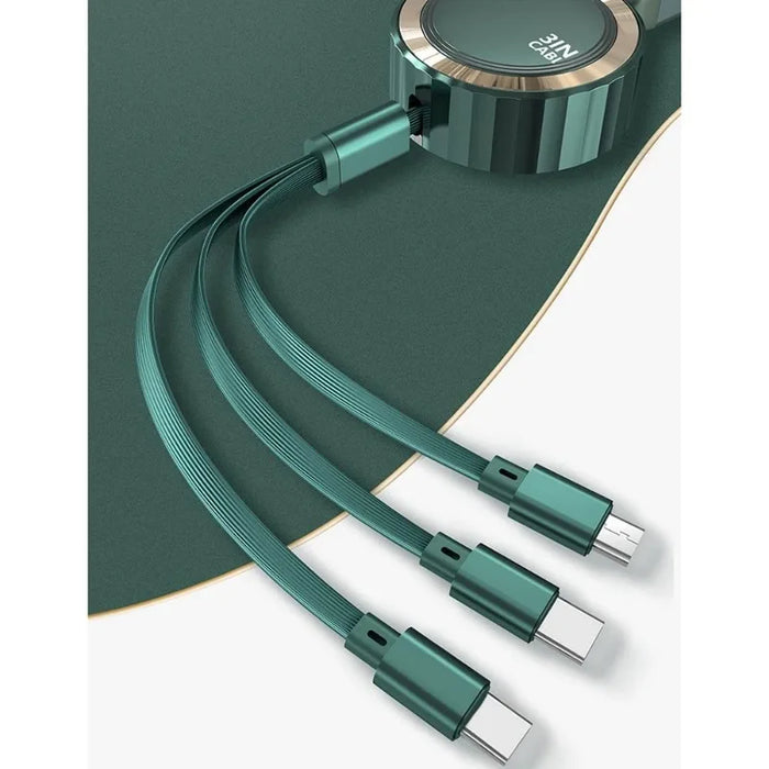3 In 1 Fast Charging & Data Usb Cable For All Phones