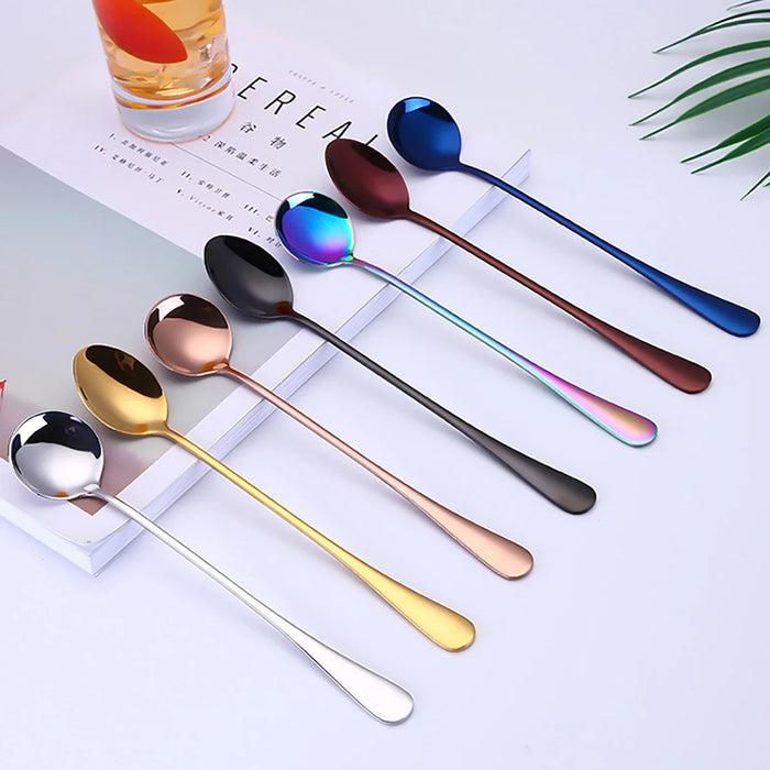 6 Piece Stainless Steel Cutlery Set For Coffee Tea And Desserts