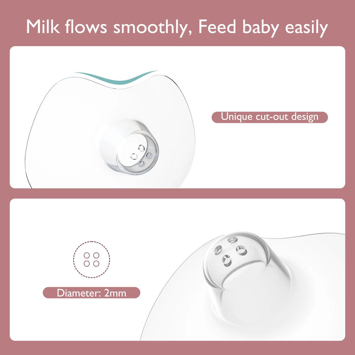 Ultra Thin Nipple Shields For Breastfeeding 100% Food Grade Carry Case
