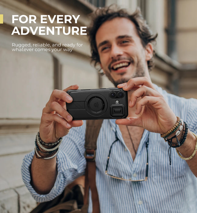 For Iphone 16 Shockproof Bumper Slim Protective Compatible Magsafe Case With Slide Camera Case And Adjustable Kickstand