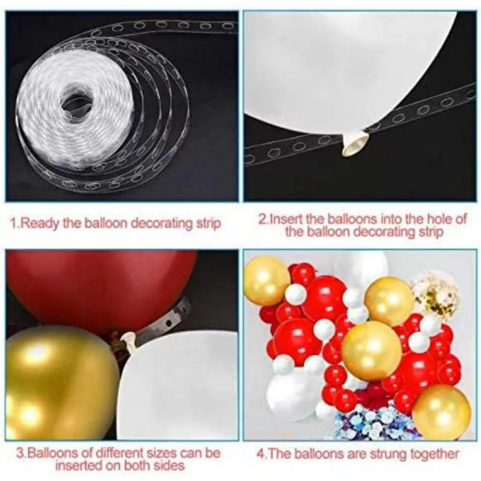 123Pcs Red And Gold Balloon Garland Arch Kit For Weddings Birthdays Anniversaries Valentine'S Day Bridal Party Celebrations