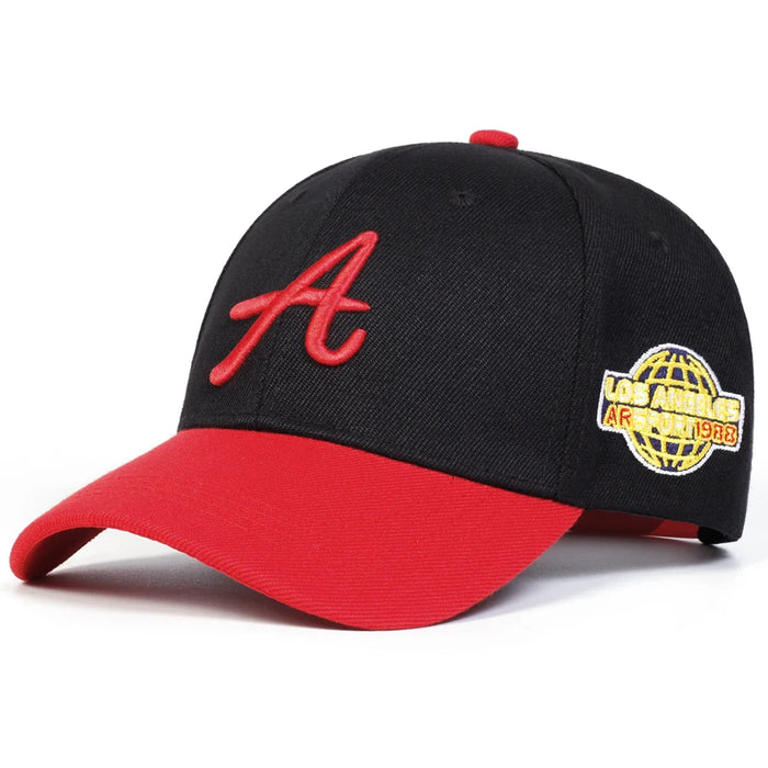 Embroidered A Letter Baseball Cap Adjustable Sun Hat