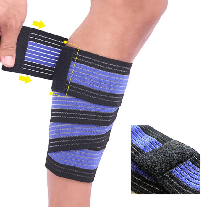 90Cm Calf Compression Bandage Sleeve For Pain Relief & Support