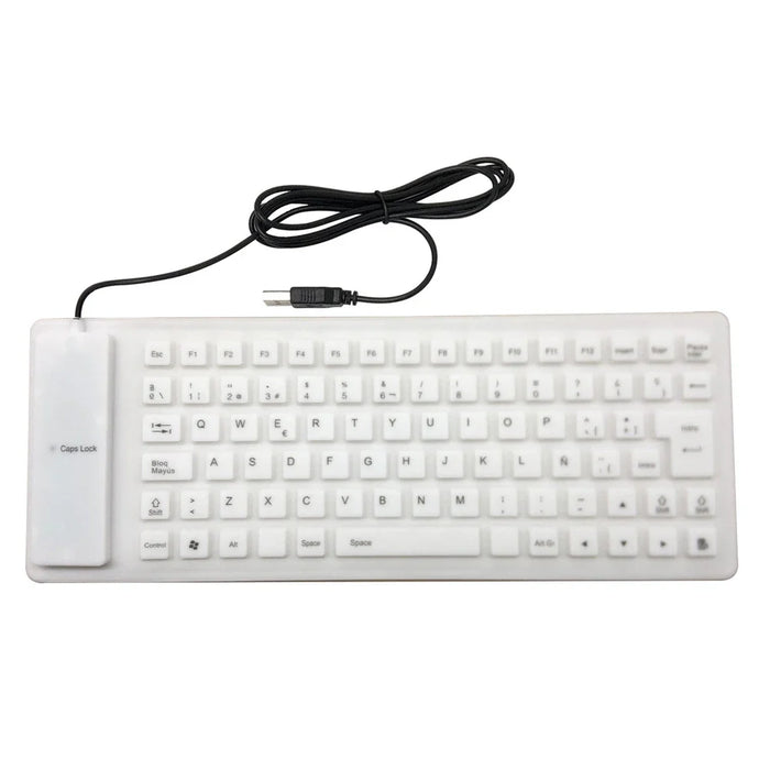 Flexible Waterproof Gaming Keyboard 85 Keys Usb Wired Foldable For Macbook