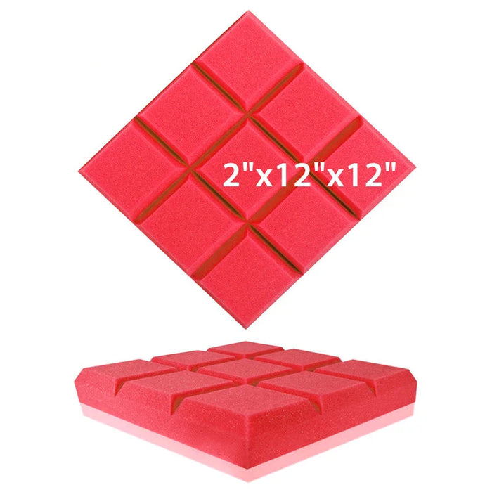 6 / 12 / 24 Pieces White Acoustic Foam Panels For Soundproofing Home Studio Treatment