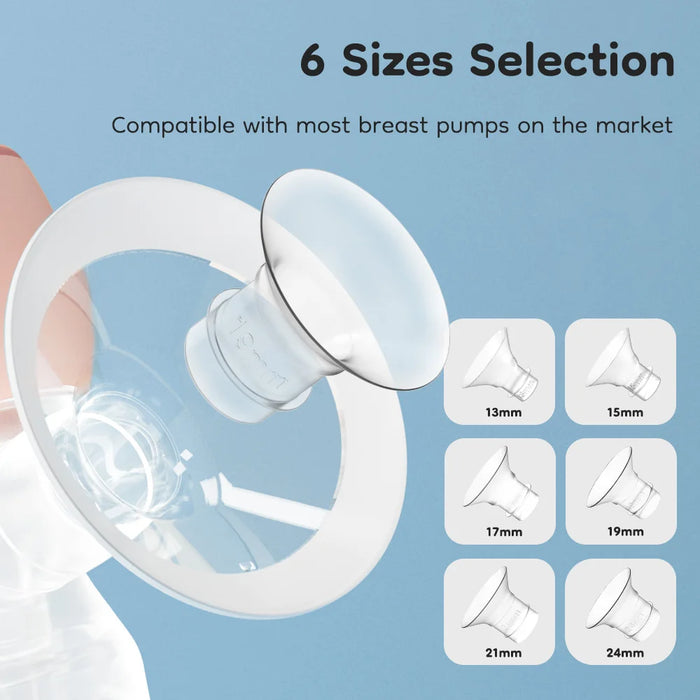 13 / 15 / 17 / 19 / 21 / 24Mm Silicone Flange Inserts For Electric Breast Pumps