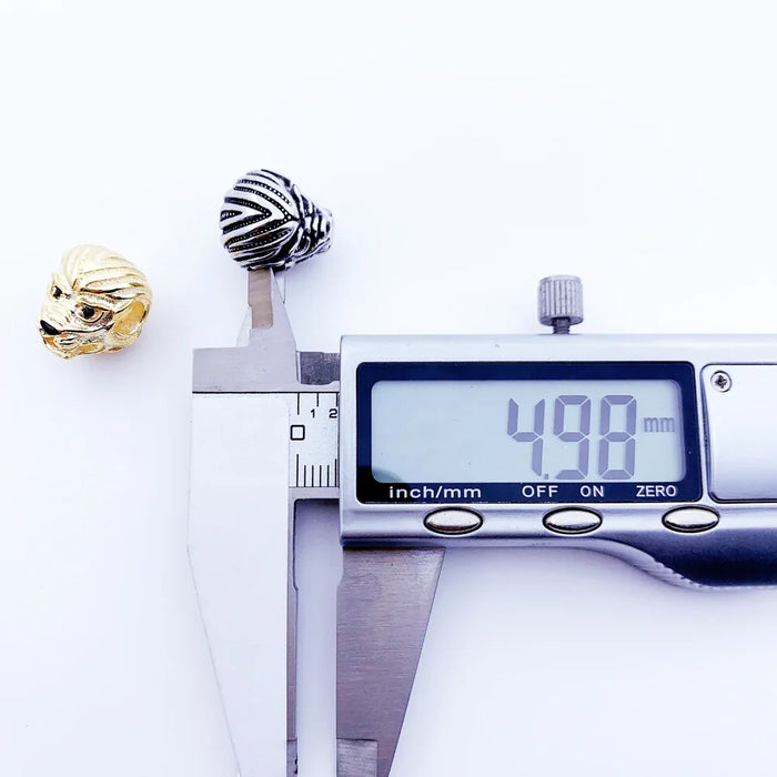 925 Sterling Silver Rebel Street Lion Bead Charm For European Jewelry