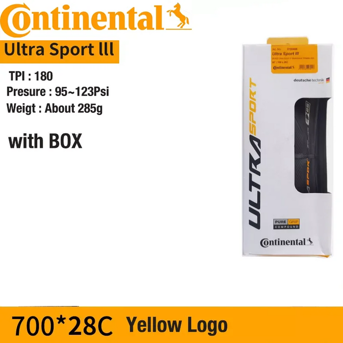 Continental Ultra Sport Iii & Grand Sport Race Road Tire 700X23 / 25 / 28C