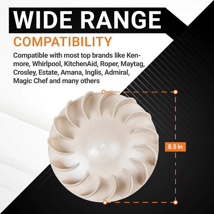 694089 Dryer Blower Wheel For Kenmore & Whirlpool Dryers - Replaces 279500 279711 299678 338840 Ap6010602