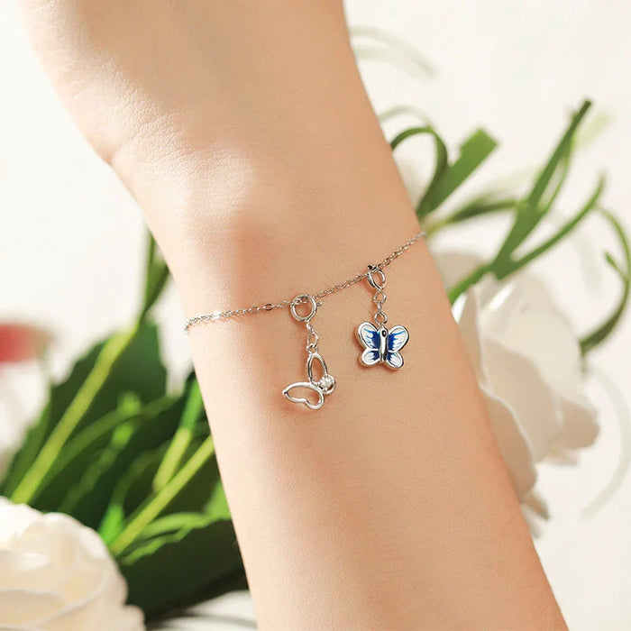 925 Sterling Silver Butterfly Charm For Women Bracelet Or Necklace