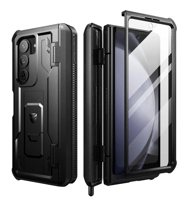 For Samsung Galaxy Z Fold 5 Full Body Shockproof Rugged Bumper Case With S Pen Slot & Built-In Screen Protector