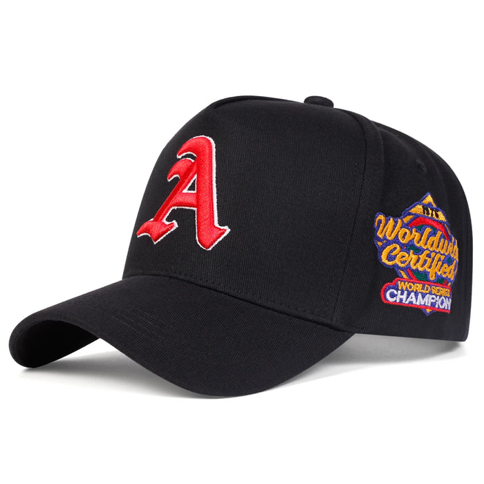 Embroidered Gothic A Baseball Cap Unisex Outdoor Sun Hat