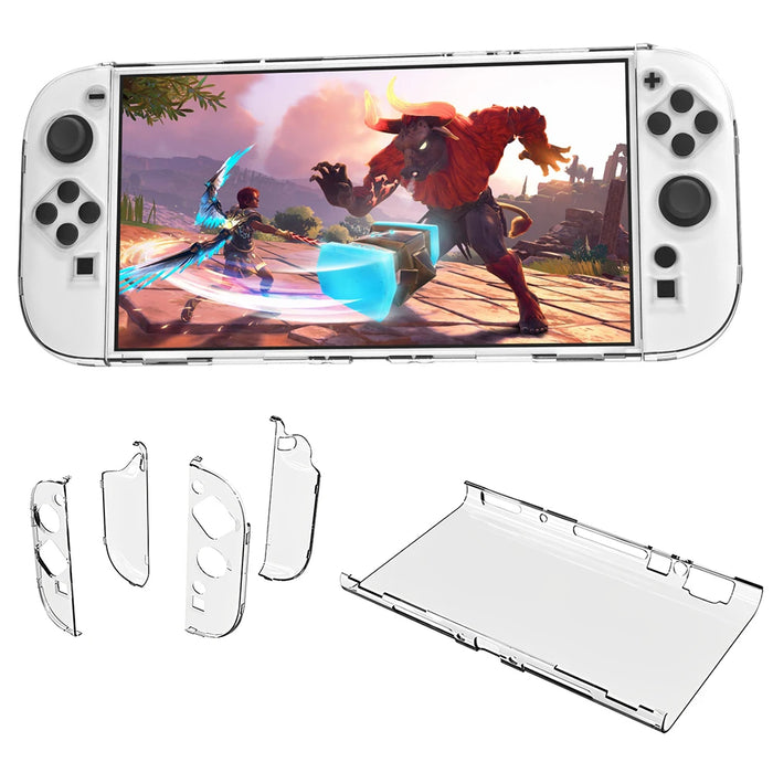 Transparent Protective Case For Switch 2 Split Case Cover Anti-Fall Protective Shell Cover Game Console Clear Case For Switch 2