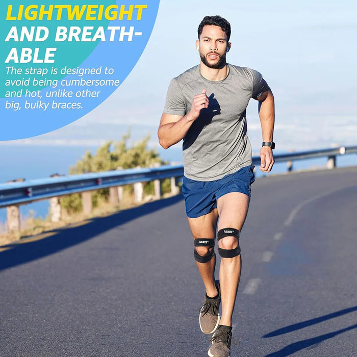 Knee Strap For Pain Relief Dual Patella Brace For Running Tennis Arthritis Tendonitis