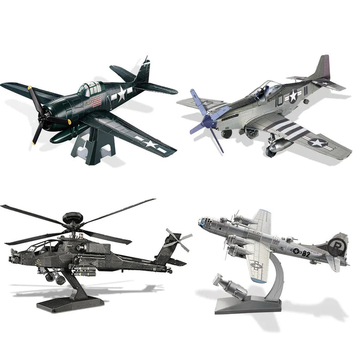 3D Puzzle Fighter Helicopter Model Kit Teen Gift